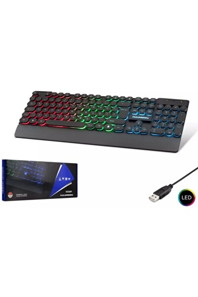 HADRON Hdx2604 Gaming Oyuncu Klavye Rainbow/usb/rgb Işıklı Türkçe Q Klavye