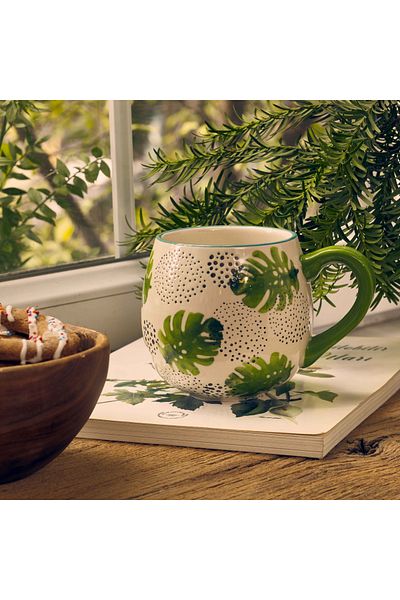 Paşabahçe Botanic Sketch Ceramic Mug 1 Pcs