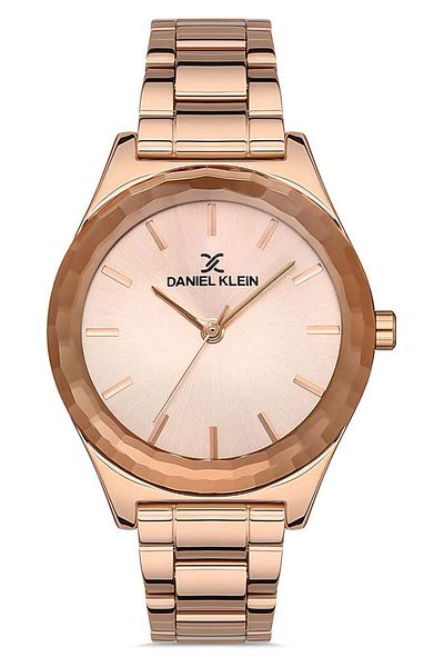 Daniel Klein New Model Cut Glass Steel Bracelet Rose Gold Women's Wristwatch Bracelet