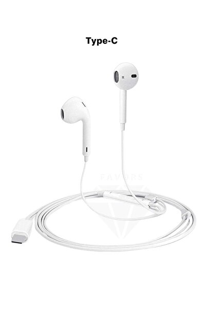Ekalitem Samsung Galaxy A53 Uymlu Type-c Çıkışlı Mikrofonlu Hd Ses Kablolu Kulaklık