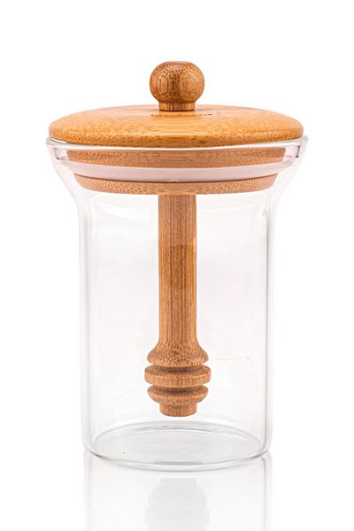 Bambum Bee - Glass Storage Container with Honey Spoon