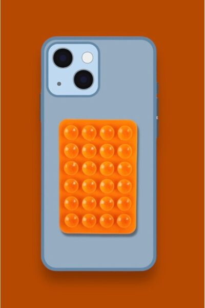 Genel Markalar Telefon tutucu Silikon Vantuz Vakum Akrobat Turuncu Belirtilme...