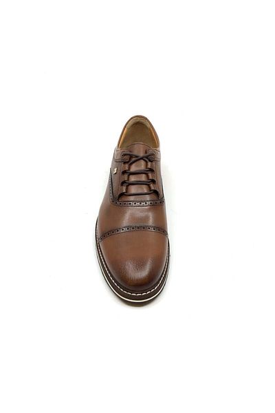 Fosco Brown Genuine Leather Men's Classic Shoes 2074