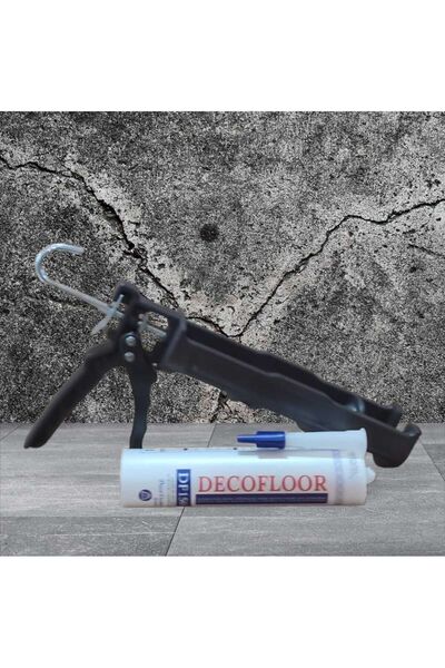 decofloor Duvar Çitası Yapıstırma Seti (Silikon Tabacası,Df-150 Max)