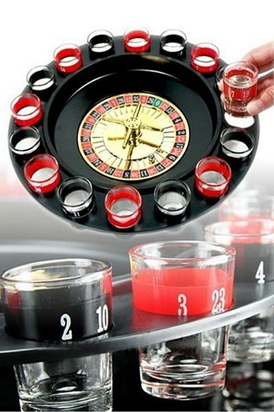 LOOVİTECH Russian Roulette Drinking Roulette Shot Fun Game Set with Cup