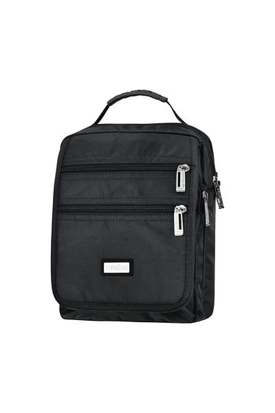 SEVENTEEN Erkke Black Vertical Hand and Shoulder Bag St5-d