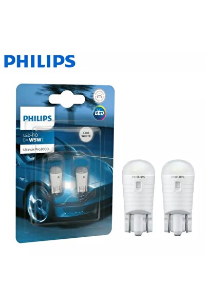 Philips Ultinion Pro3000 Beyaz Led 12v T10 Dipsiz Yeni Ürün