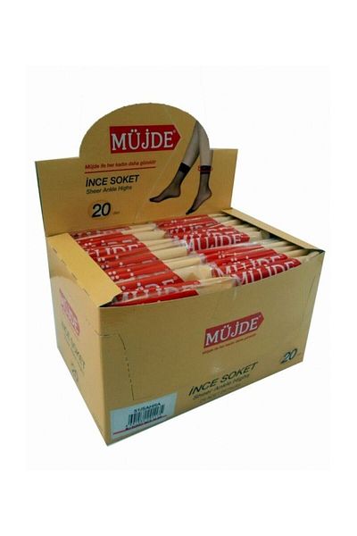 Müjde Γυναικείες κάλτσες Ten 20 Den Thin Socket 24 τμχ