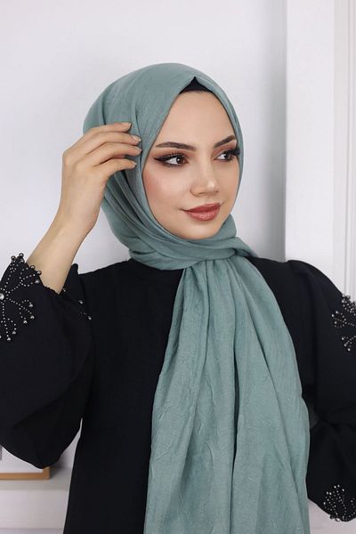 HAR-UM Ticaret شال نسائي من الخيزران باللون الأخضر