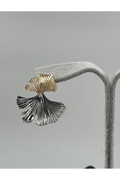 MywJewelery VIP Elegant Double Color Leaf Earrings