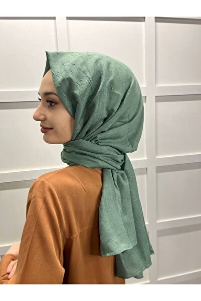 şehri şal Şehr-i Şal Bambu Kraş (CRUSH) Şal 00715 Mint Yeşili