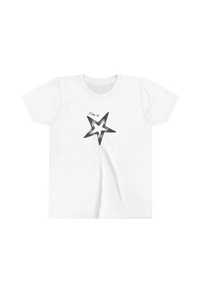Jose Clothing Λευκό εμπριμέ γυναικείο Crop Top - Κοντό μανίκι, μπλούζα που εφαρμόζει στο σώμα