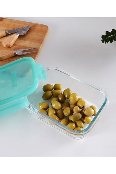 Paşabahçe 530186 Lockie Lock Green Lidded Storage Container 1030 Cc