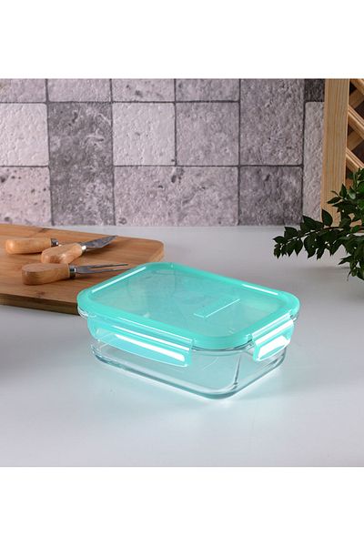 Paşabahçe 530186 Lockie Lock Green Lidded Storage Container 1030 Cc