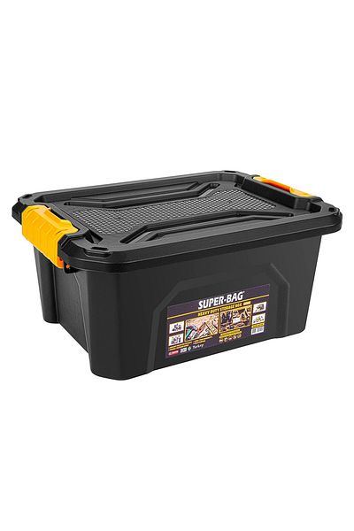 SUPERBAGCOM Large Volume and Lockable 30 Lt Super Bag Storage Box - Asr-4036