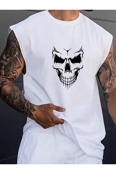 EFFRENATU Zero Sleeve Printed Summer Tshirt