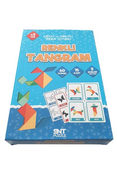 Genel Markalar +3 Yaş Renkli Tangram Eğitici Ve Öğretici Zeka Oyunu