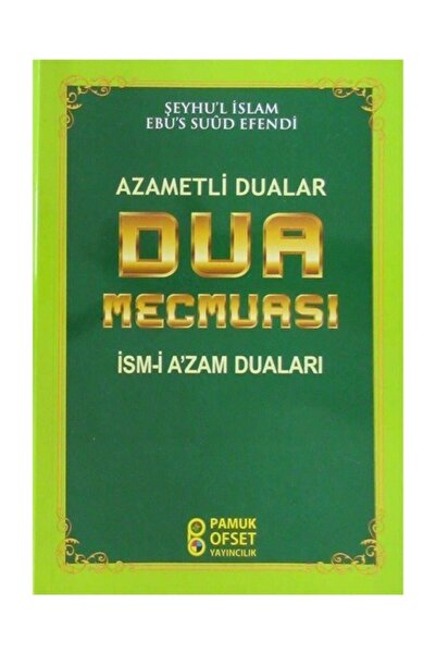 Pamuk Yayıncılık Azametli Dualar Dua Mecmuası (DUA220) & Ism-i Azam Duaları
