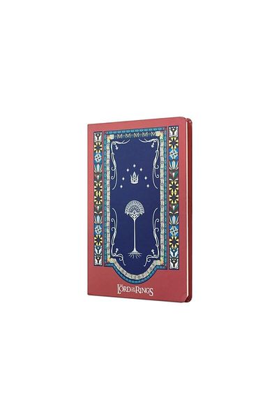 Mabbels Lord Of The Rings - 80 Sheets Red Unlined Hard Cover Boutique Notebook