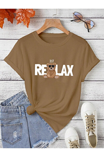 EFFRENATU Unisex Oversize χαριτωμένο μπλουζάκι με στάμπα