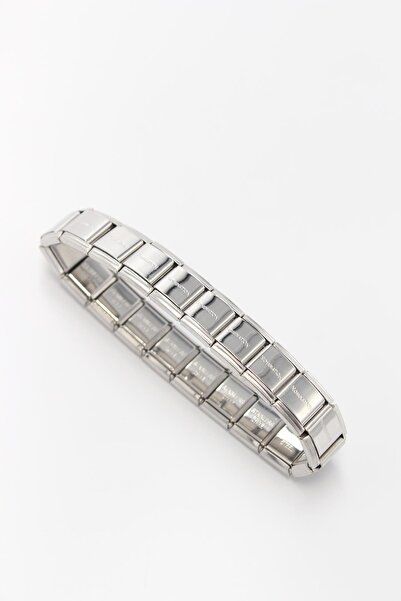 shesra Italyan Charm Nomination Model Paslanmaz Çelik Bileklik Silver
