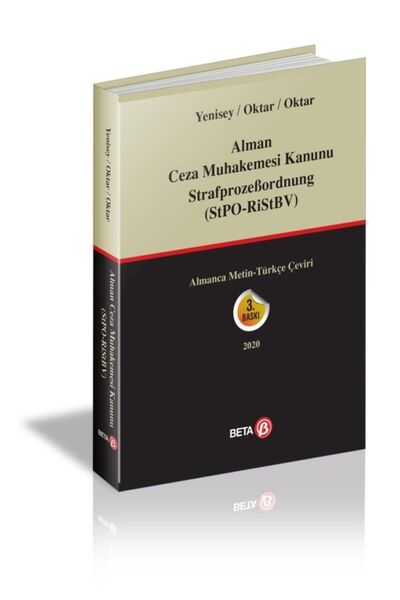 Beta Yayınevi Alman Ceza Muhakemesi Kanunu Strafprozebordnung