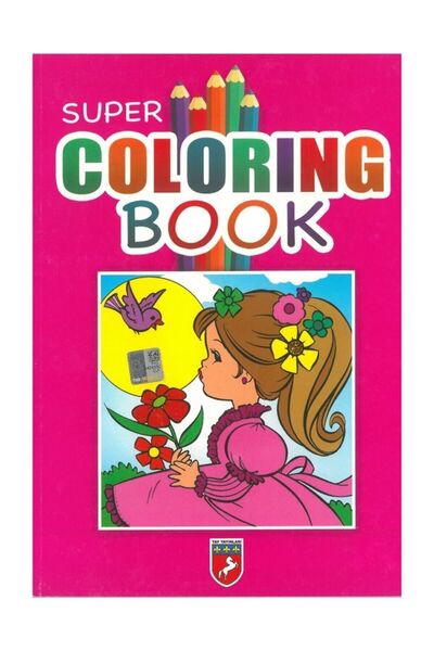 Tay Yayınları Coloring Book 96 Pages Super Coloring Large Size