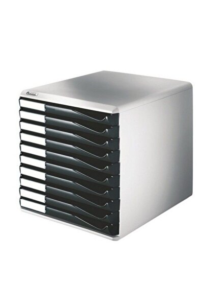 Leitz 5281 10 Çekmeceli Evrak Rafı (l5281) Renk - Siyah