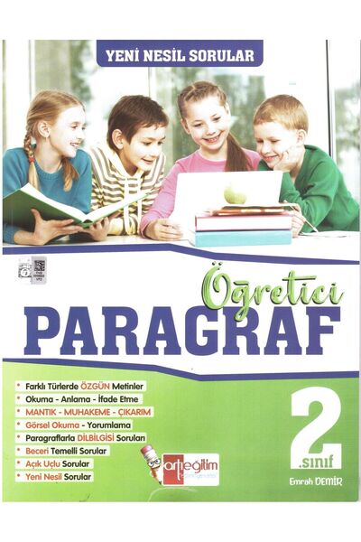 Artı Eğitim 2. Sınıf Yeni Nesil Sorularla Öğreten Paragraf Kitabı
