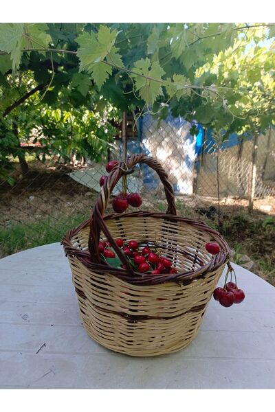 AYDOĞDU Kamış el işi piknik sepeti organizer
