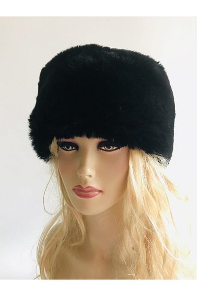 Mimosa Black Faux Fur Kalpak