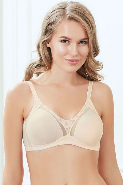 Anıl Women's Underwire Unassisted Unpadded Recovery Lace Reducing Bra (3705)