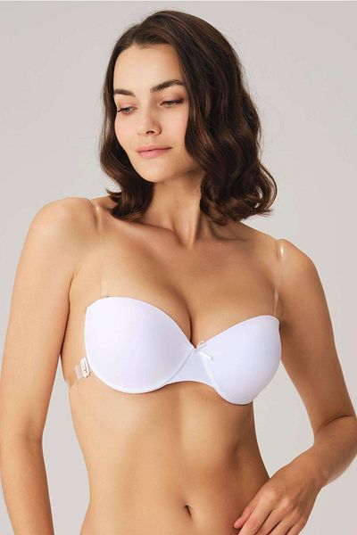 Anıl 3689 Underwire Micro Transparent Backed Supported Low-cut Bra