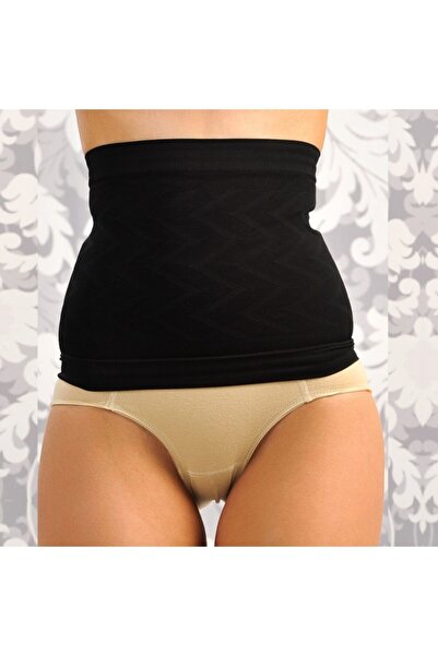 Anıl Women's Black Seamless Waist Corset Man5231