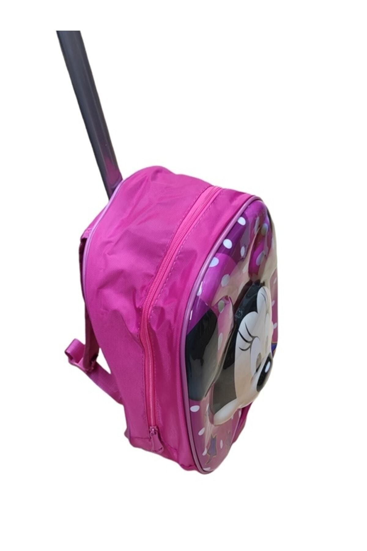 Gölge kemer cüzdan ve çanta Çekçekli Ve Tekerlekli Figürlü Anaokulu Çantası