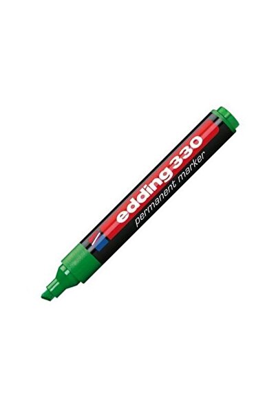 Edding 330 Kesik Uçlu Permanent Markör - Yeşil