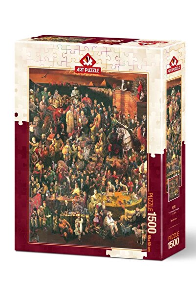 şazenur 113 Famous Figures 1500 Piece Art Puzzle 85x60 cm