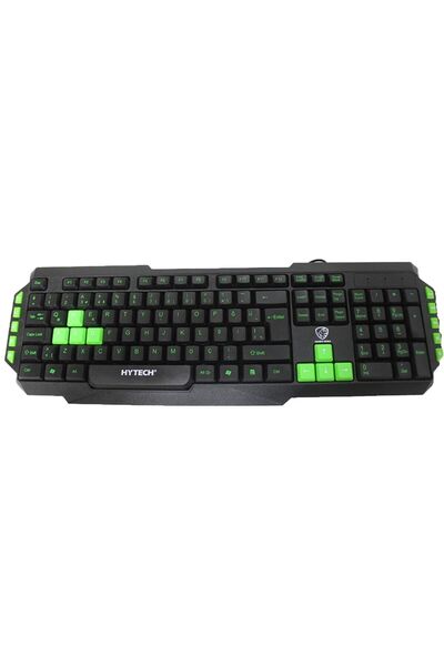 Hytech Hkm-58 Gamy Plus Q Türkçe Usb Yeşil Tuşlu Siyah Gaming Klavye