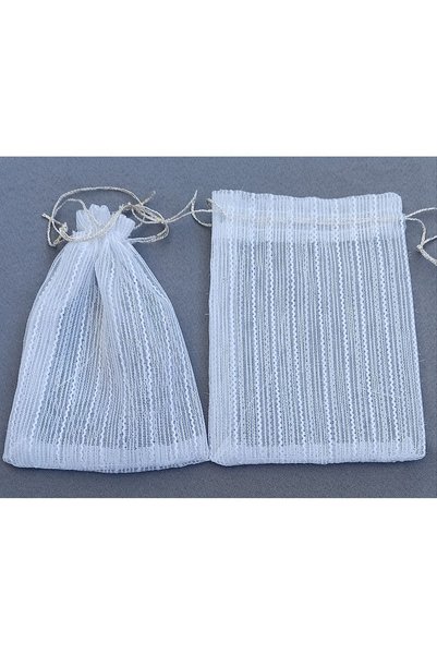 FNT Desenli Tül Kese 12*16 Cm. 12 Bohçalık Çeyizlik Hediyelik Kese