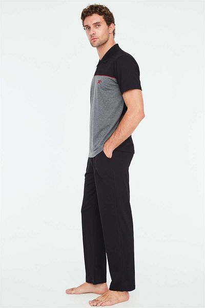 Mod Collection - Men's Black Pajama Set