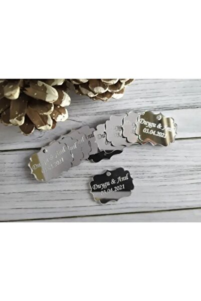 GÜVEN Güven Pleksi Lazer Kesim Tırtık Kenar Etiket Isim Nişan Doğum Delikli 2...