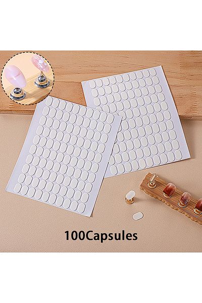 Choice 100Pcs Traceless Transparent Nail Double-side Adhesive Tape For False Nails Display Stand Tools M...
