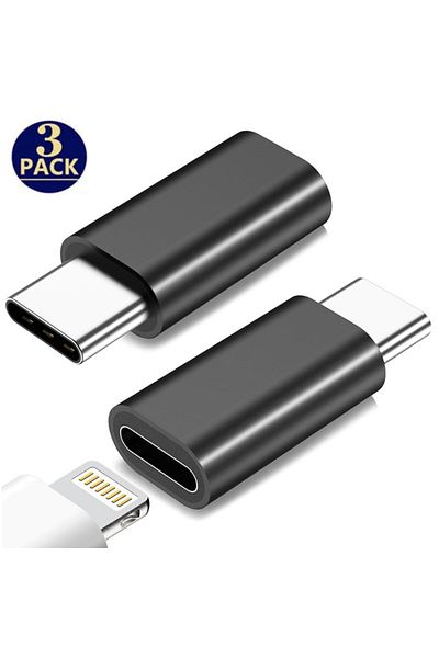 Choice 3PCS Lightning Female To USB C Male Charger Adapter - IPhone 15 Pro Max Plus IPad Type C To 8Pi...