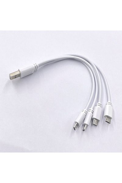Choice 5V/2A USB 2.0 إلى Micro Splitter 2m Cable 4 Port Micro USB Cable شحن سريع لأجهزة Android P...