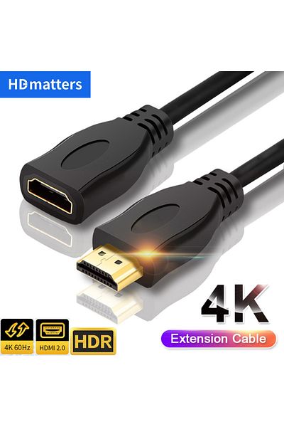 Choice HDMI Extension cable 4K 60Hz HDR HDMI 2.0 Cable HDMI 2.0 Male to Female Extension cord Kable for ...