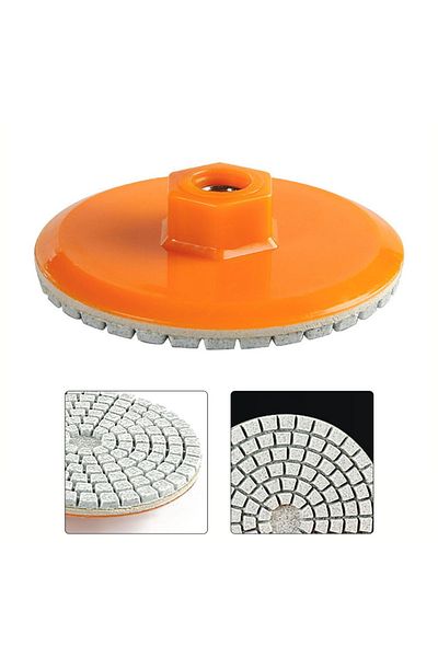 DAZZLEEX 1pcs 80mm 3 Inch Polishing Pad Wet Dry Buff Disc Abrasive For Sanding Marble Granite Concrete Gri...