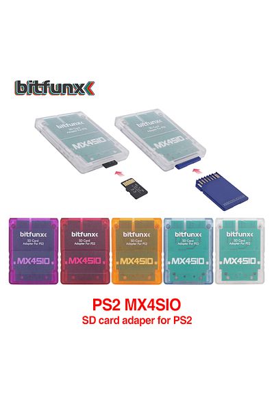 Choice محول بطاقة SD/TF من Bitfunx Mx4sio Sio2sd لقارئ الألعاب لجهاز PS2 وPlaystation2