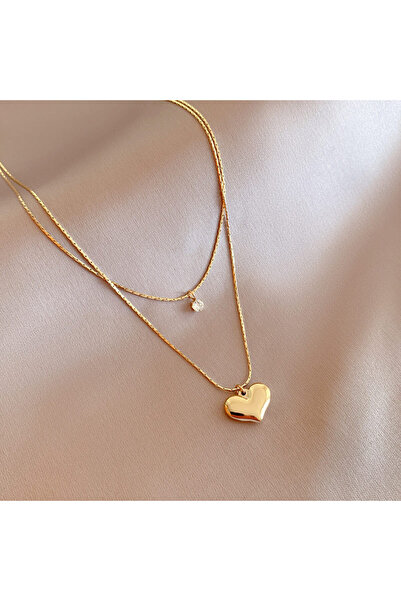 Choice XIYANIKE 316L Stainless Steel Double Layer Heart Pendant Necklace For ...