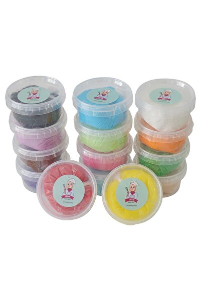 LİZYA Gıda Şeker Hamuru Seti 200 gr 5 Adet ( 17 Renk Seceneği Ile ) 1 Kg