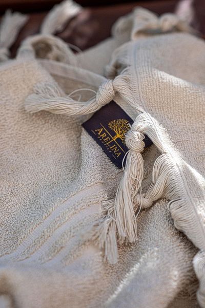 Arelina Textile 100% Cotton 100x170 Beige Beach&spa Towel